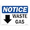 Signmission OSHA Notice Sign, 18" Height, 24" Width, Rigid Plastic, Waste Gas Sign With Symbol, Landscape OS-NS-P-1824-L-18958 - alternate 1